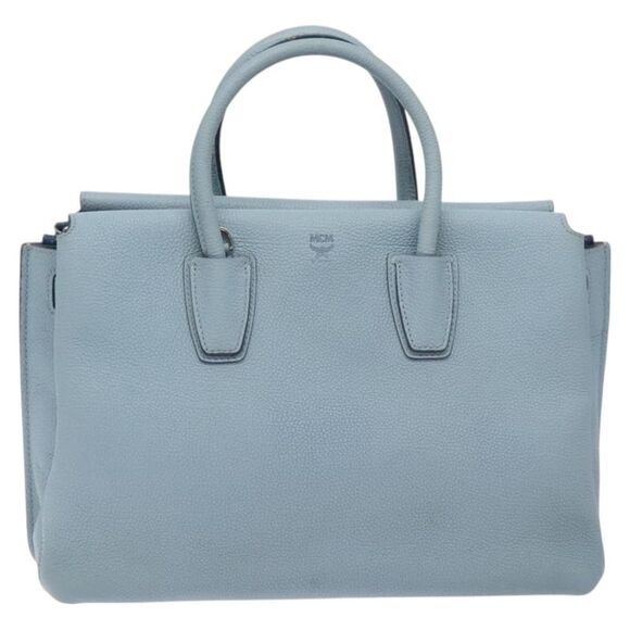 MCM Milla Blue Leather Handbag (Pre-Owned) - Picture 1 of 16